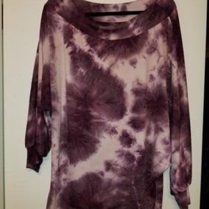 Off the shoulder tye dye